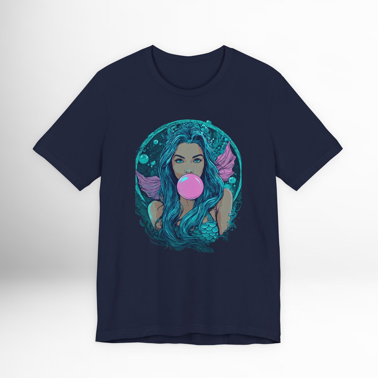 Mermaid Bubblegum T-Shirt | Siren Goddess Graphic Tee | Fantasy Ocean Mythology Shirt | Aesthetic Streetwear Top