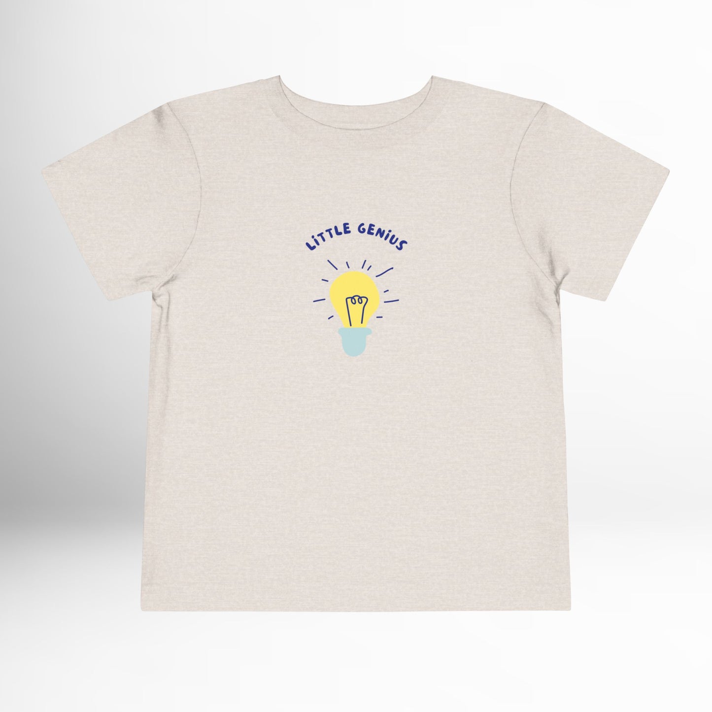 Little Genius Toddler Shirt - Lightbulb Graphic Cotton Tee (2T-5T)