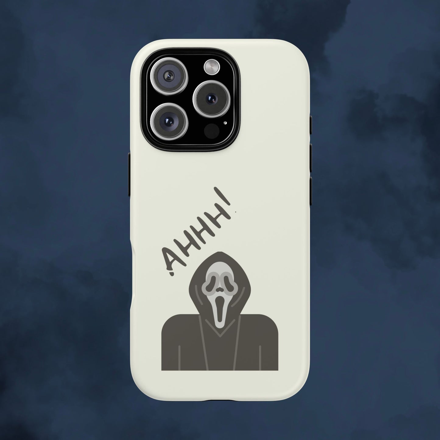 Ghostface Phone Case: Horror Movie Parody iPhone Samsung Pixel Cover