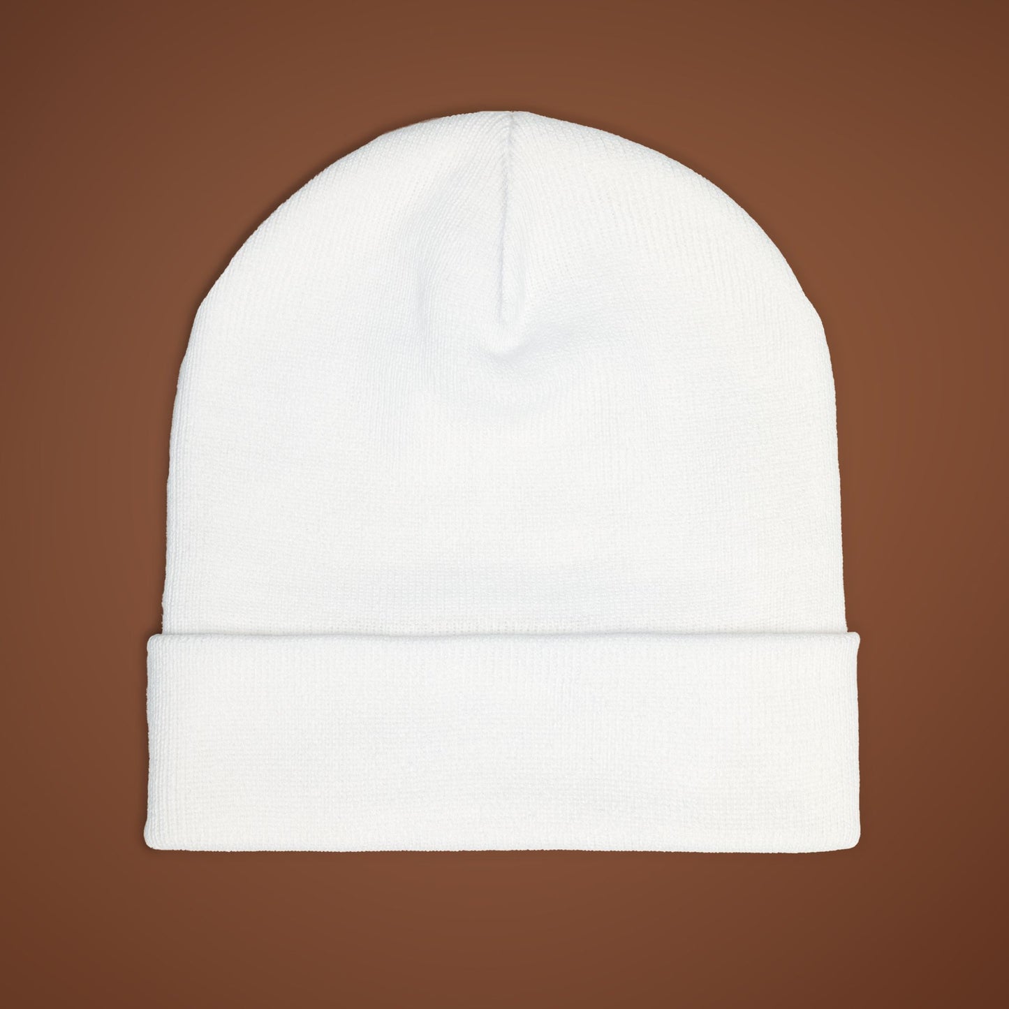 Sweater Weather Embroidered Beanie, Cozy Knit Fall Hat, Winter Accessory, Brown Embroidery Autumn Fashion Gift