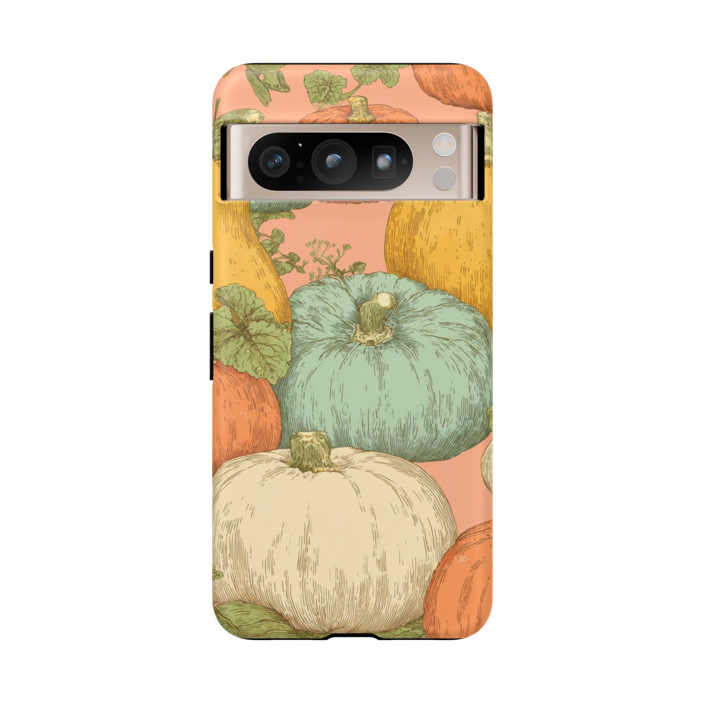 Pumpkin Patch Phone Case - Autumn Aesthetic iPhone Samsung Cover, Fall Halloween Pumpkin Design, Cozy Rustic Harvest Phone Accessory