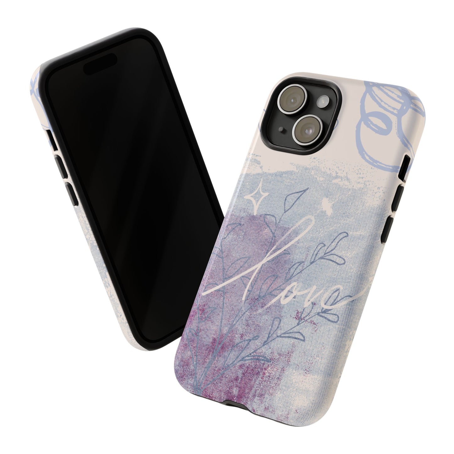 Love Pastel Abstract Phone Case: iPhone, Pixel, Galaxy