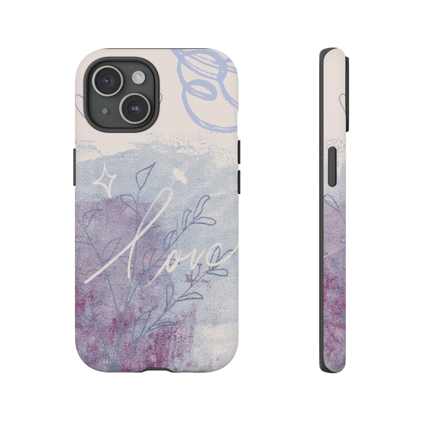 Love Pastel Abstract Phone Case: iPhone, Pixel, Galaxy