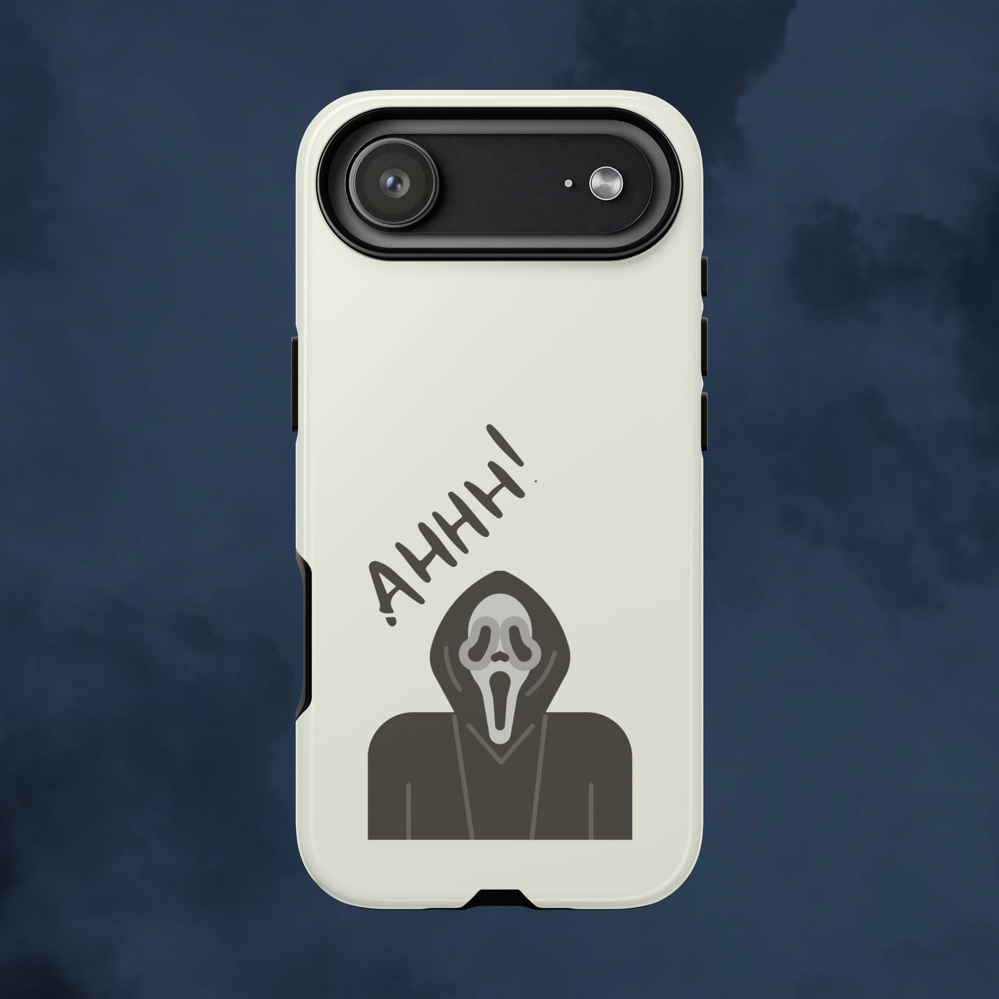 Ghostface Phone Case: Horror Movie Parody iPhone Samsung Pixel Cover