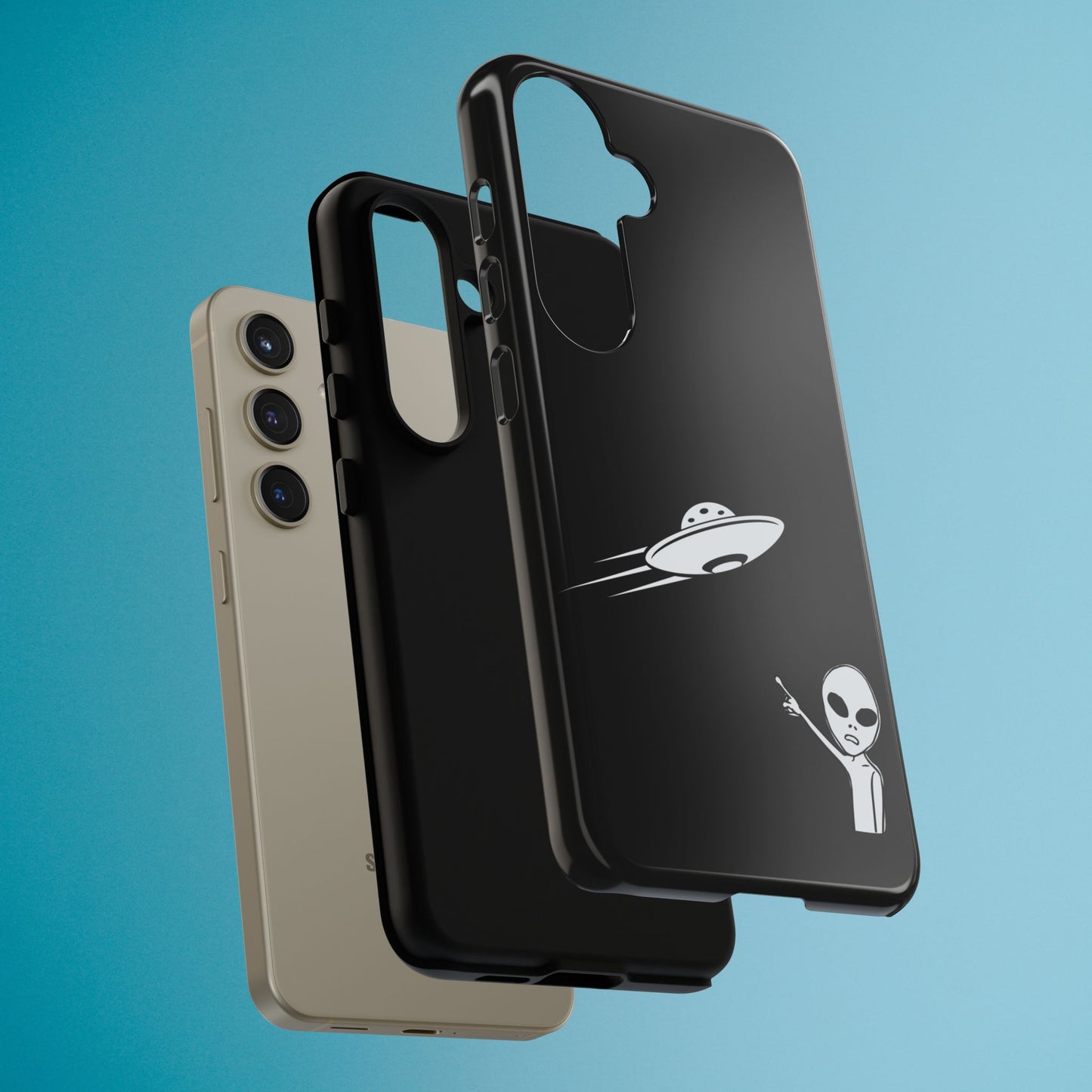 Alien UFO Phone Case, Supernatural Space Design, Sci Fi Aesthetic iPhone Samsung Pixel Cover