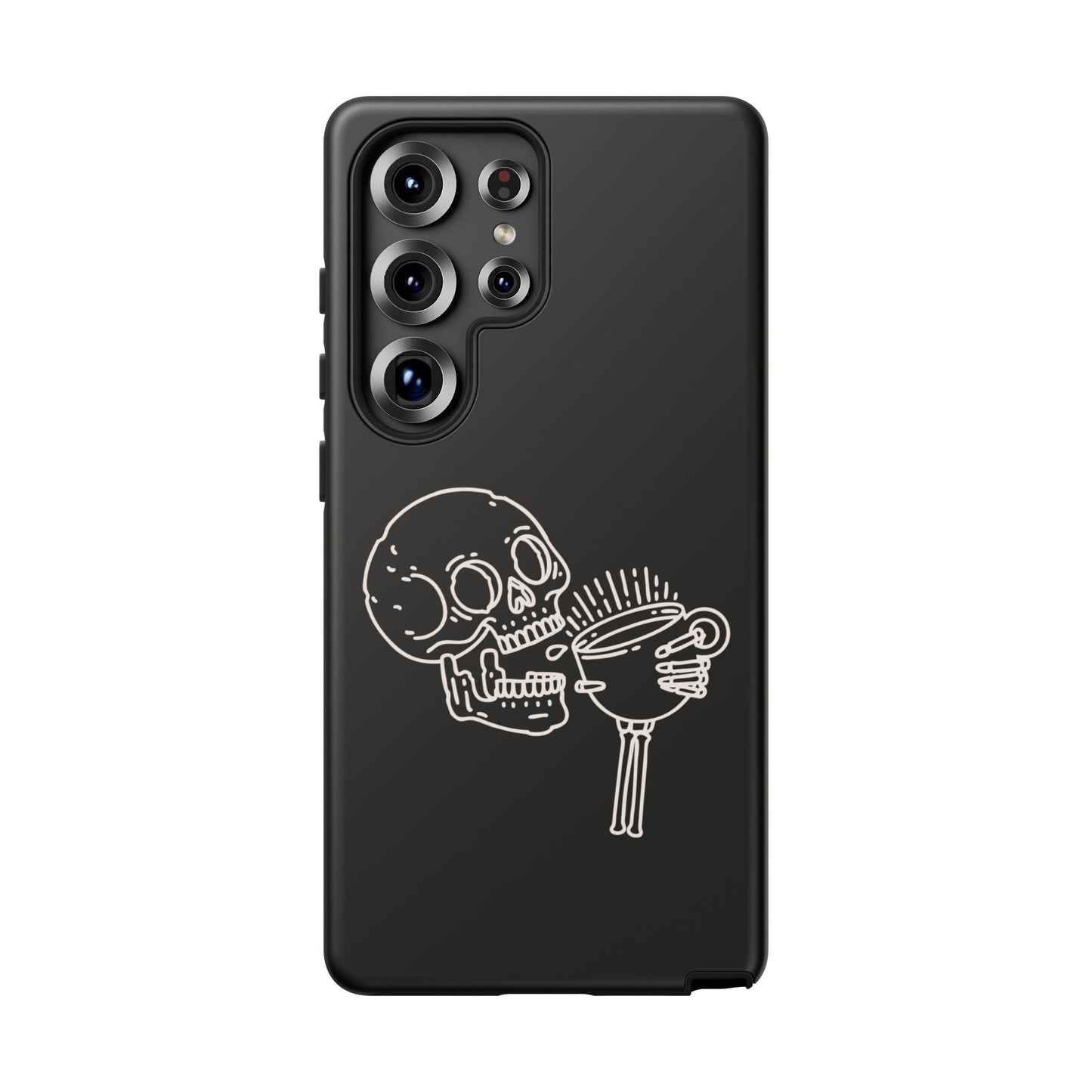 Skull Coffee Phone Case Gothic iPhone, Samsung,!Pixel