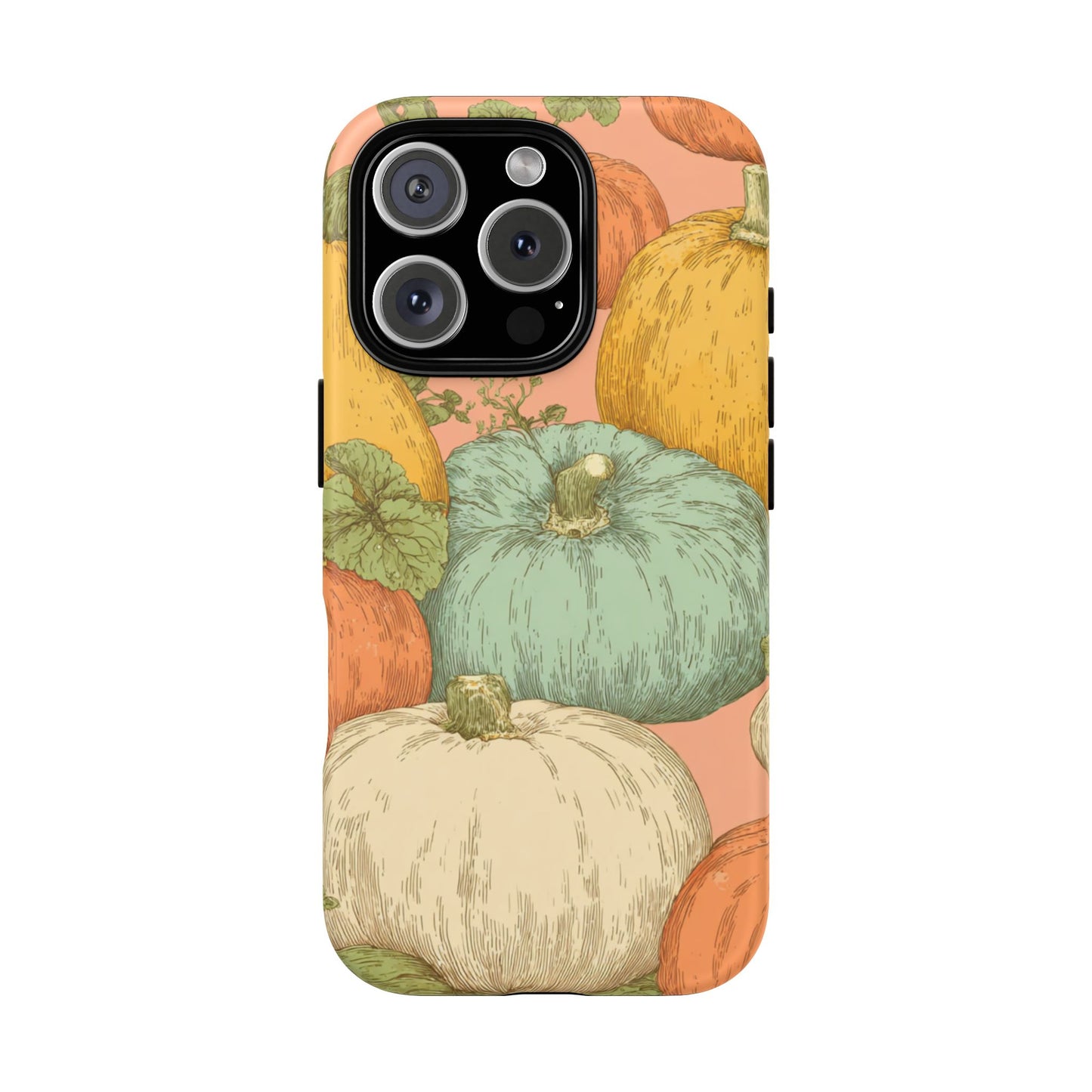 Pumpkin Patch Phone Case - Autumn Aesthetic iPhone Samsung Cover, Fall Halloween Pumpkin Design, Cozy Rustic Harvest Phone Accessory