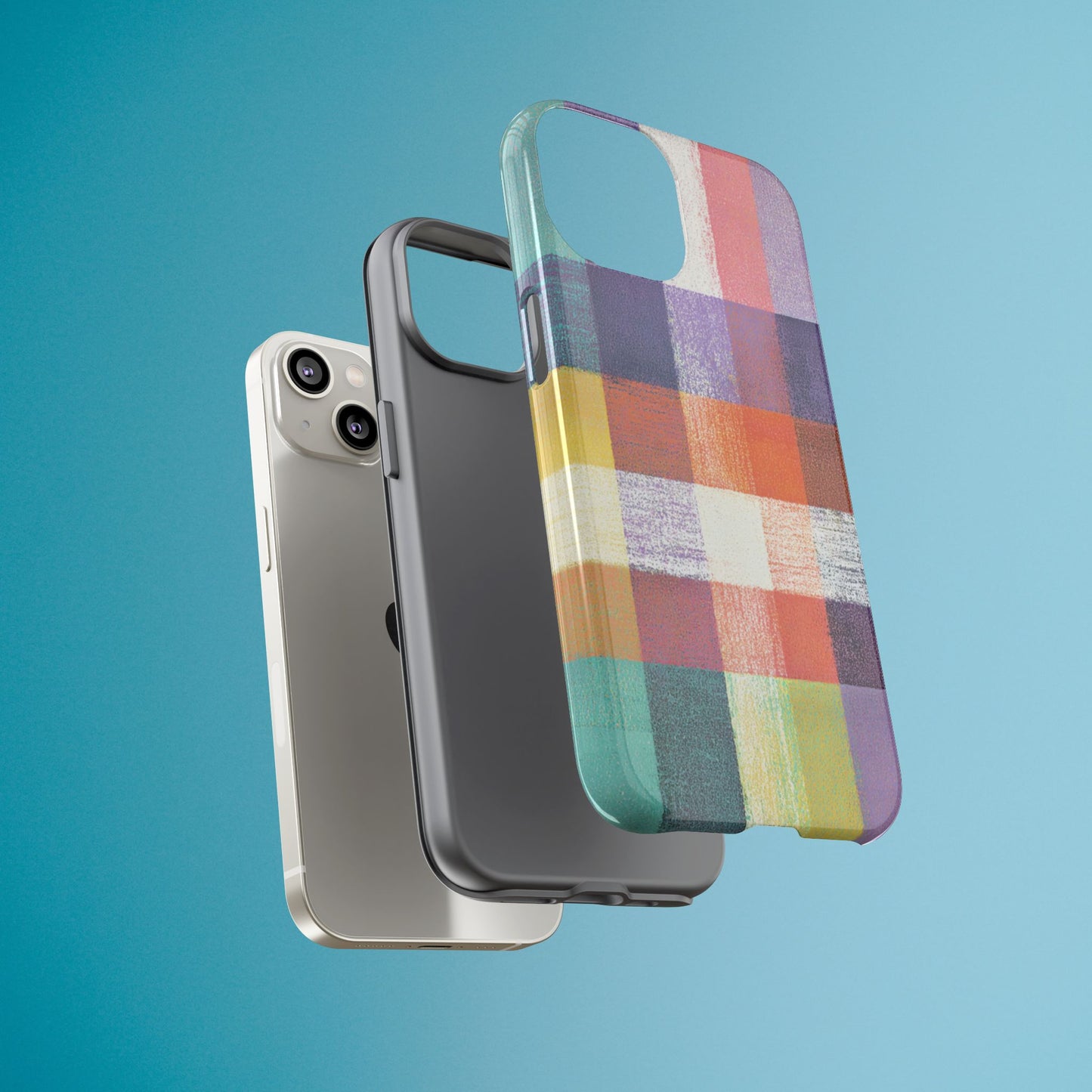 Colorful Plaid Phone Case - iPhone, Galaxy and Pixel Models