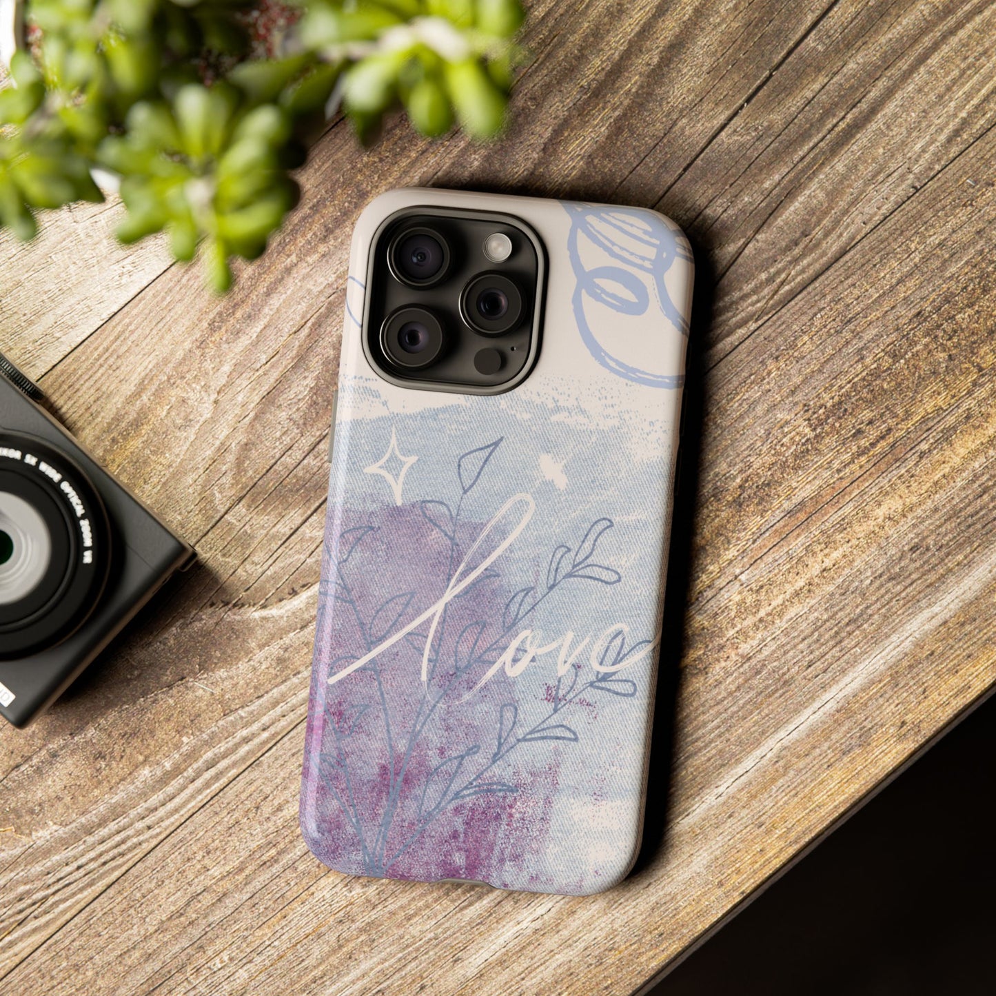 Love Pastel Abstract Phone Case: iPhone, Pixel, Galaxy