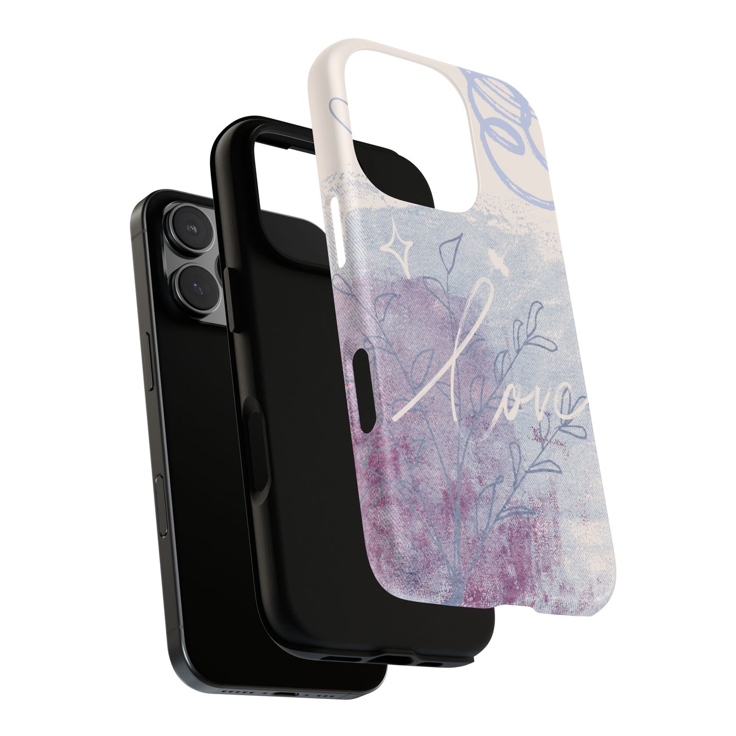 Love Pastel Abstract Phone Case: iPhone, Pixel, Galaxy