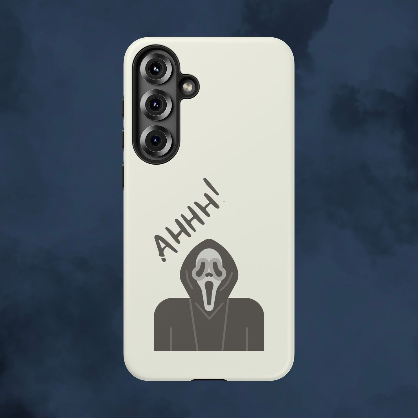 Ghostface Phone Case: Horror Movie Parody iPhone Samsung Pixel Cover