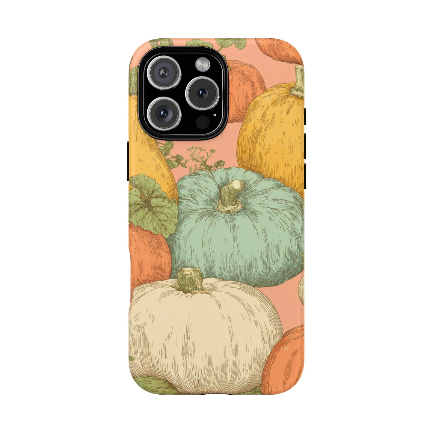 Pumpkin Patch Phone Case - Autumn Aesthetic iPhone Samsung Cover, Fall Halloween Pumpkin Design, Cozy Rustic Harvest Phone Accessory