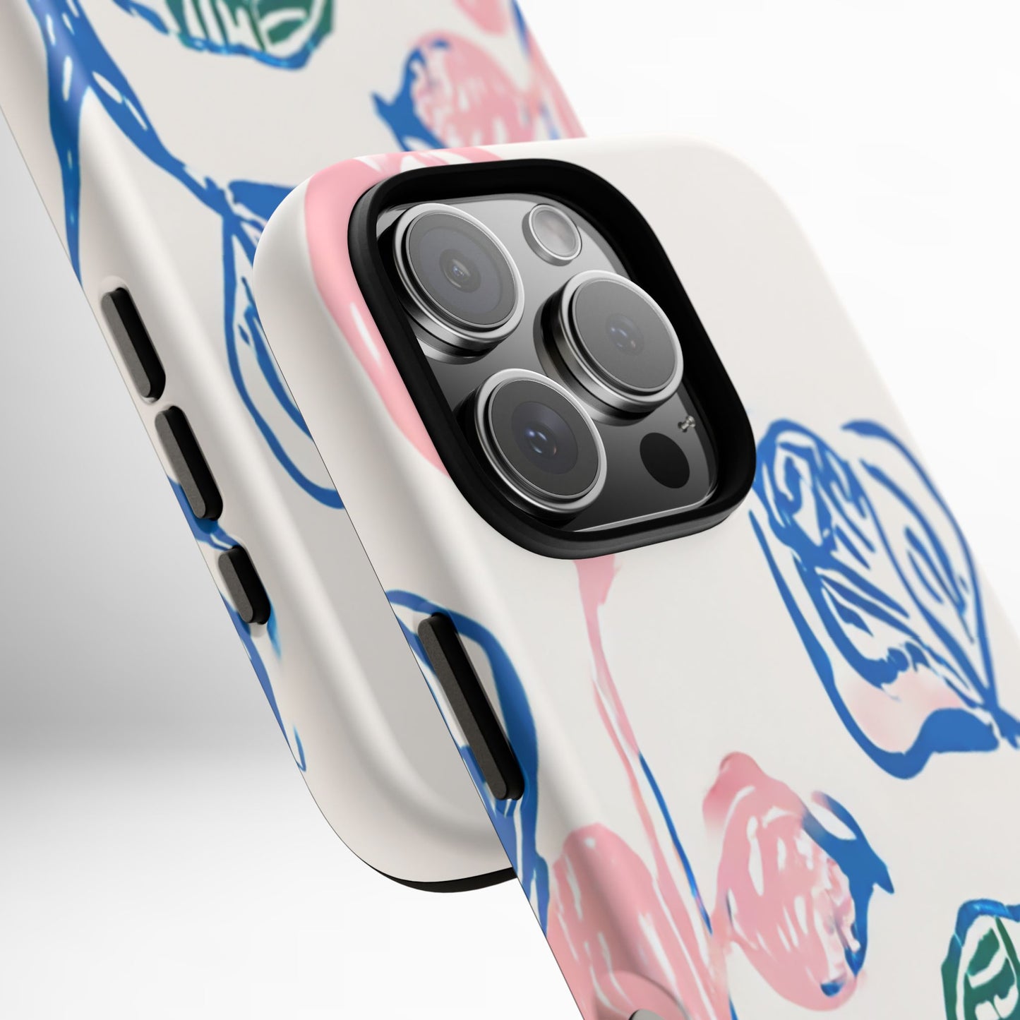 Floral Abstract Case - Artistic Phone Cover iPhone 14-17 Pro Air