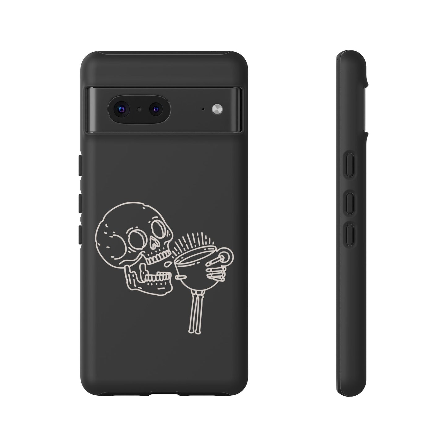 Skull Coffee Phone Case Gothic iPhone, Samsung,!Pixel