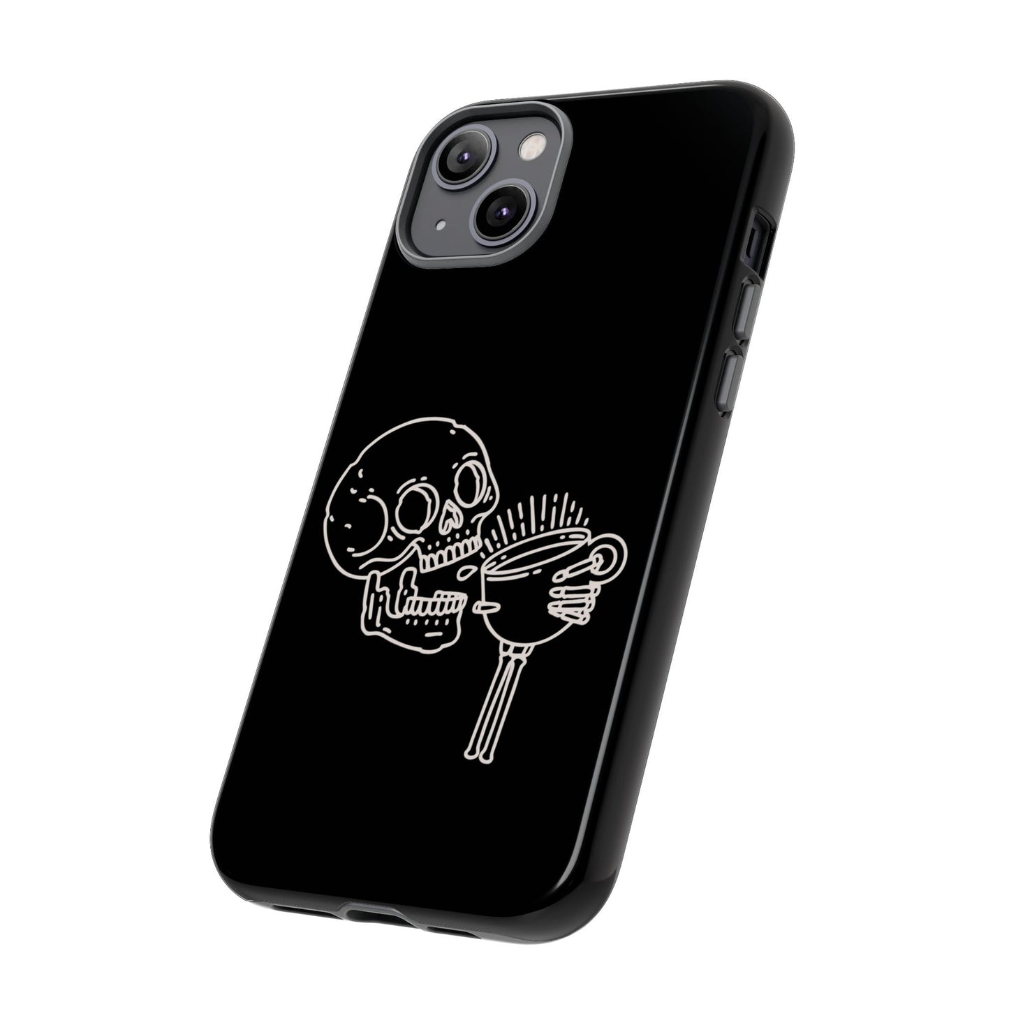 Skull Coffee Phone Case Gothic iPhone, Samsung,!Pixel