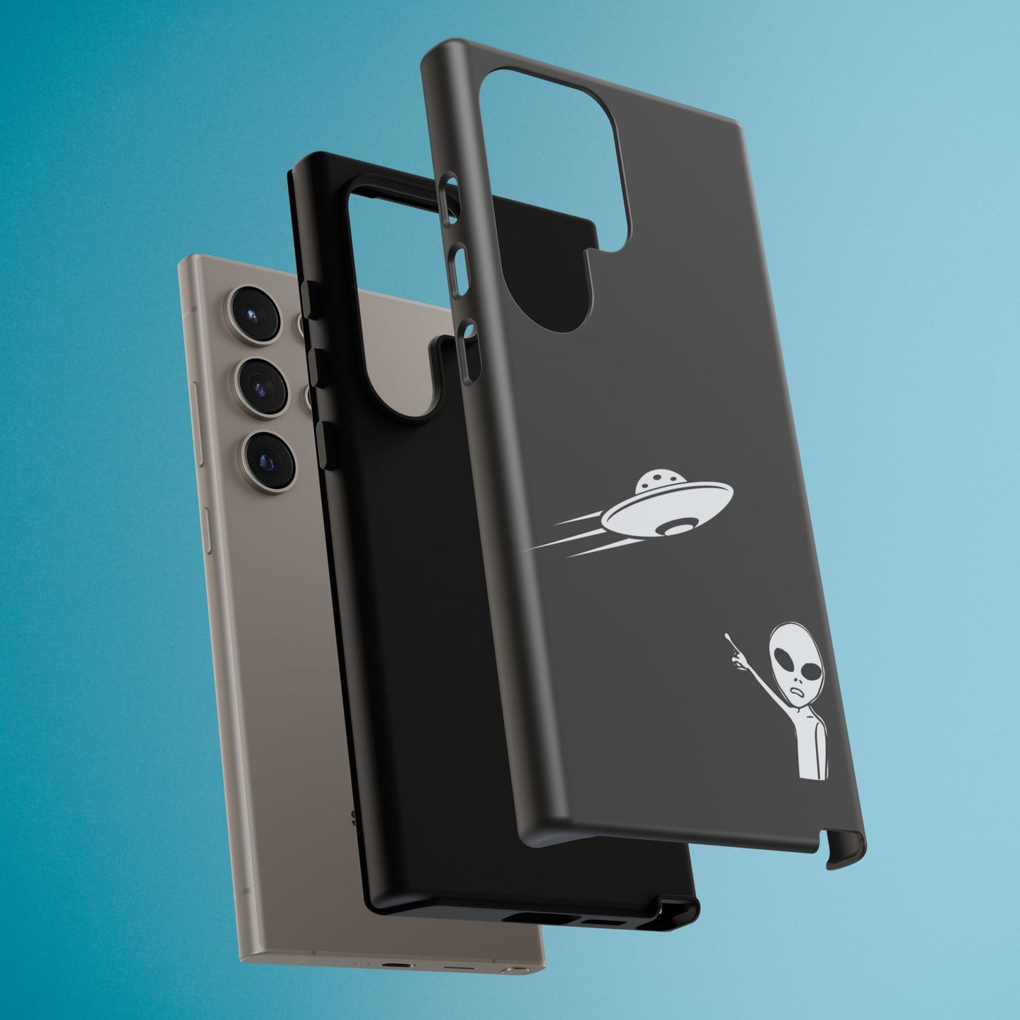 Alien UFO Phone Case, Supernatural Space Design, Sci Fi Aesthetic iPhone Samsung Pixel Cover