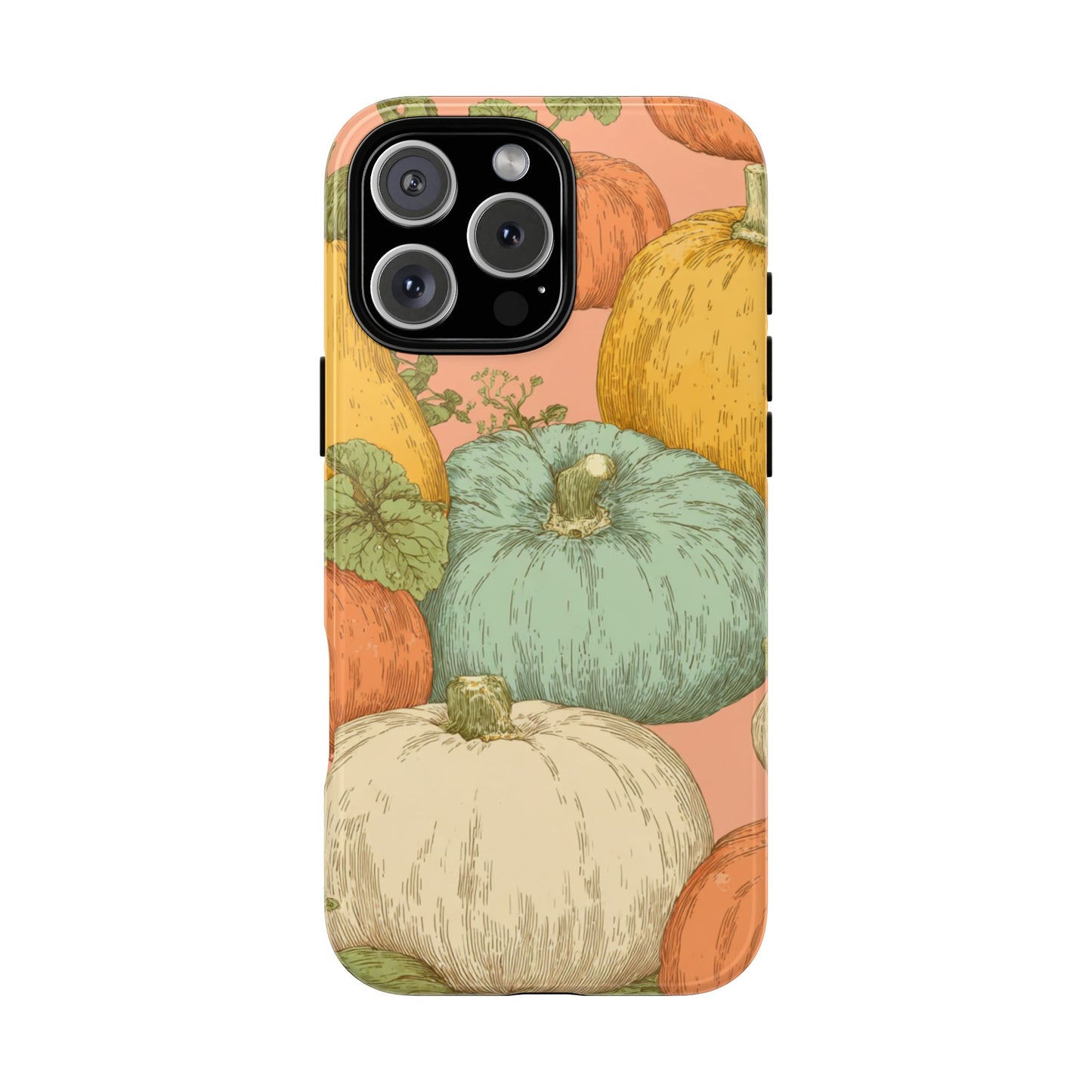 Pumpkin Patch Phone Case - Autumn Aesthetic iPhone Samsung Cover, Fall Halloween Pumpkin Design, Cozy Rustic Harvest Phone Accessory