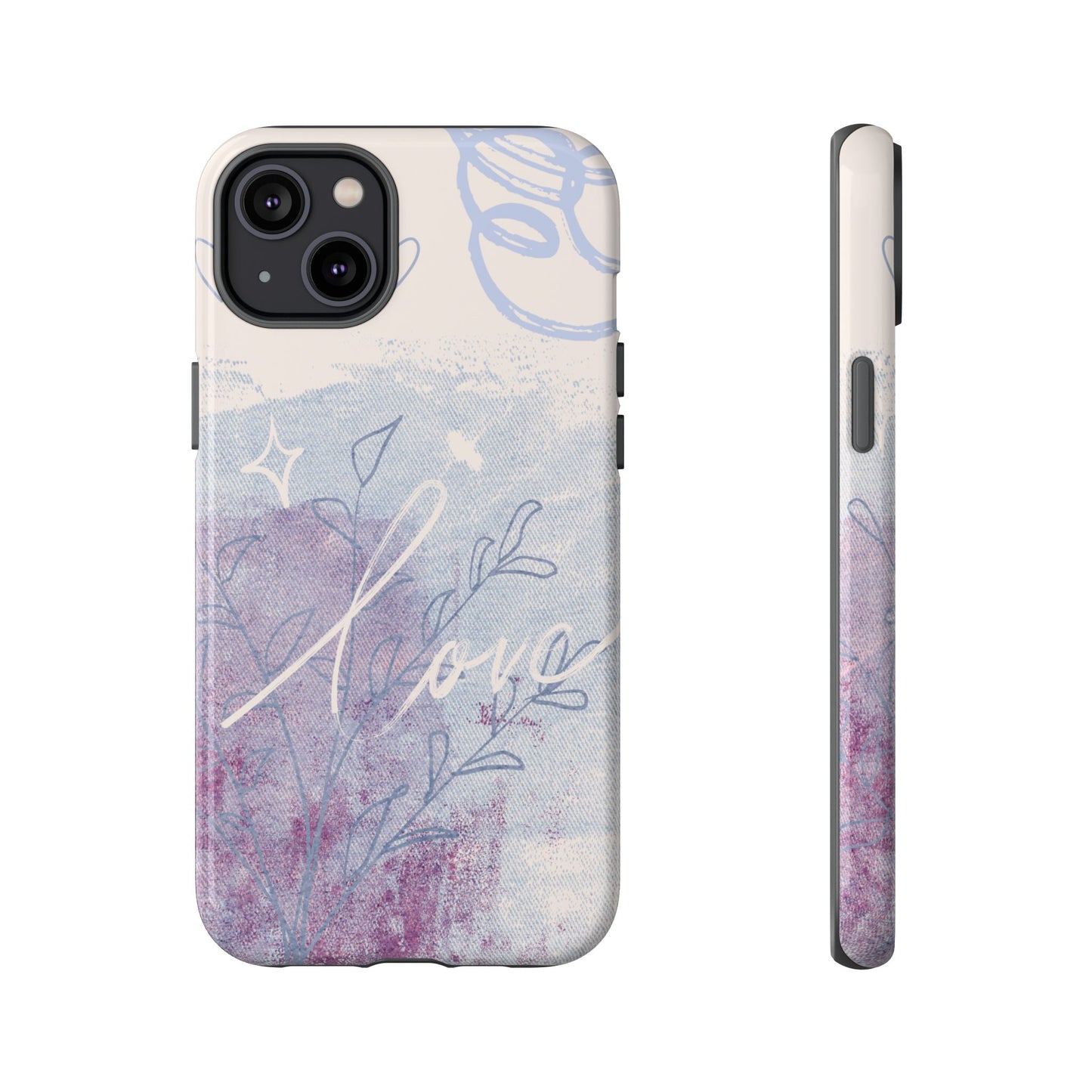 Love Pastel Abstract Phone Case: iPhone, Pixel, Galaxy