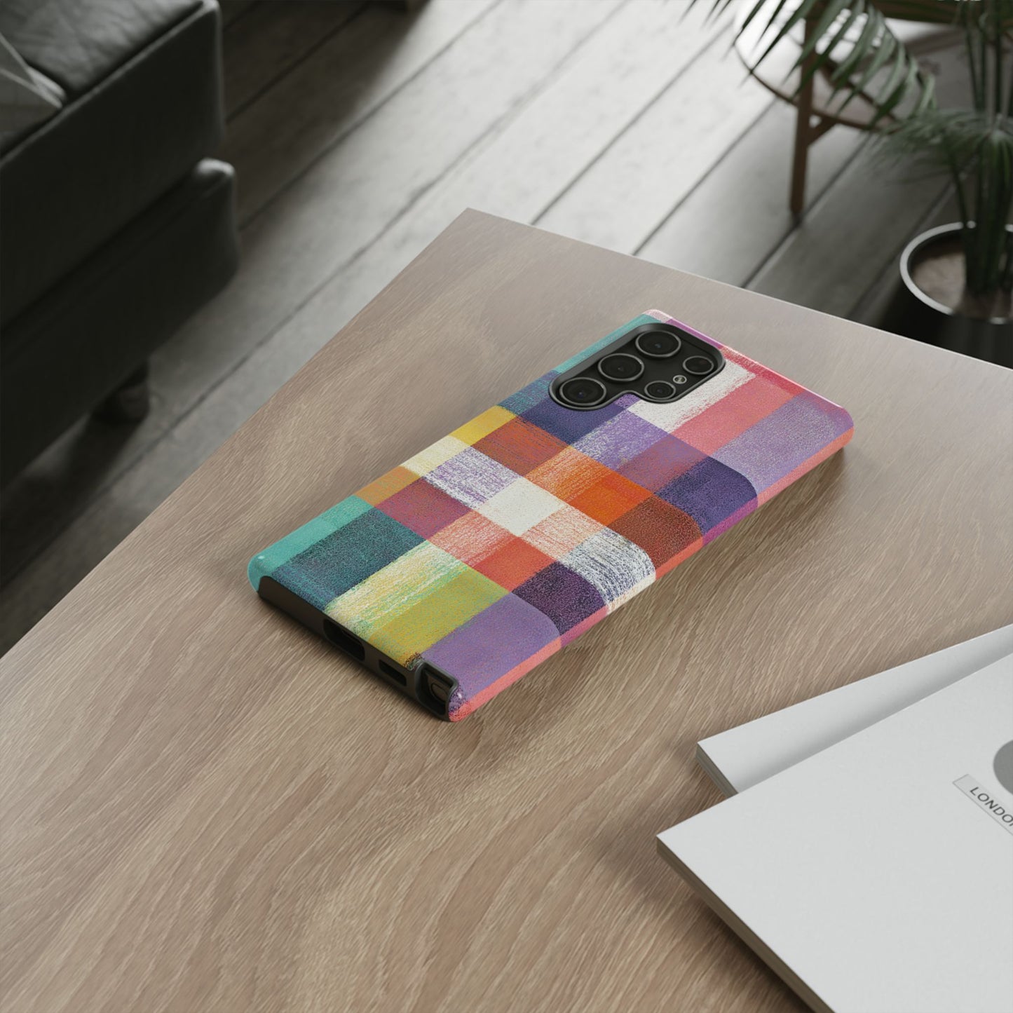 Colorful Plaid Phone Case - iPhone, Galaxy and Pixel Models