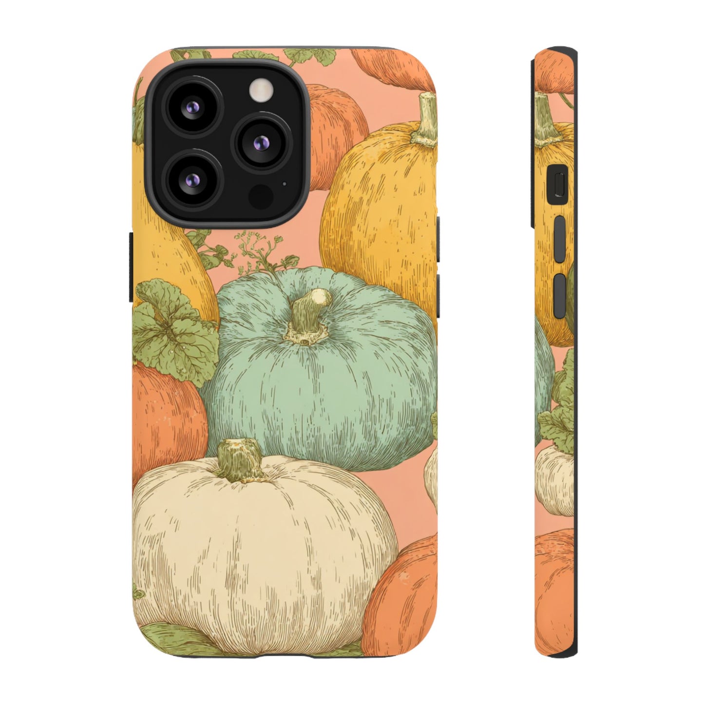 Pumpkin Patch Phone Case - Autumn Aesthetic iPhone Samsung Cover, Fall Halloween Pumpkin Design, Cozy Rustic Harvest Phone Accessory