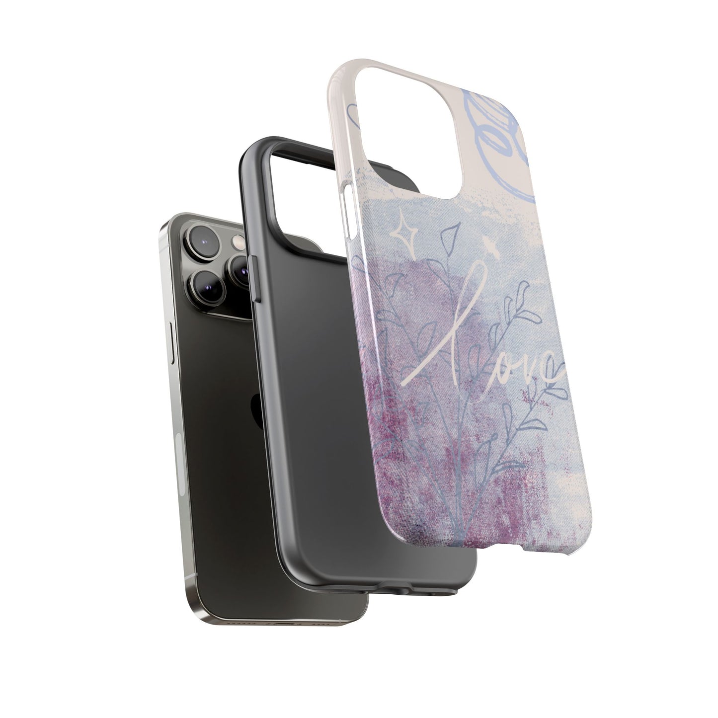 Love Pastel Abstract Phone Case: iPhone, Pixel, Galaxy