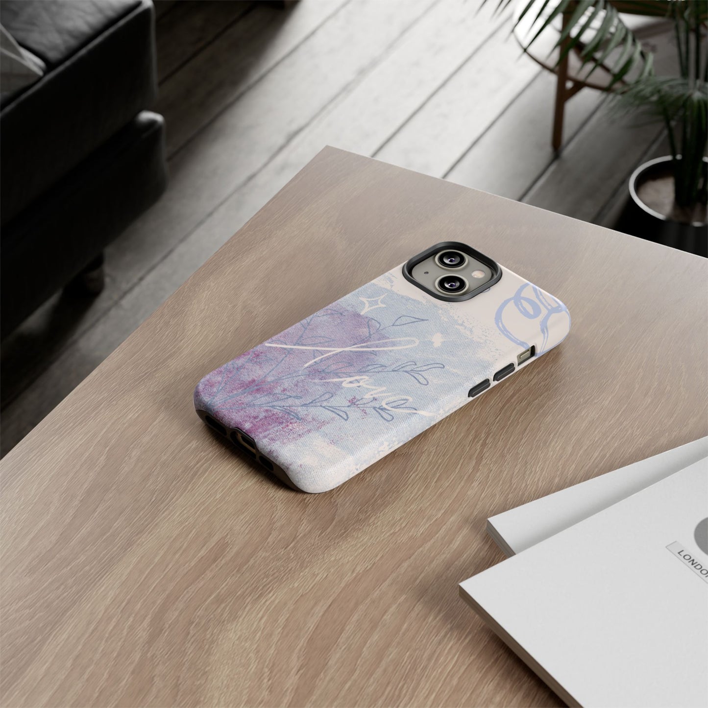 Love Pastel Abstract Phone Case: iPhone, Pixel, Galaxy