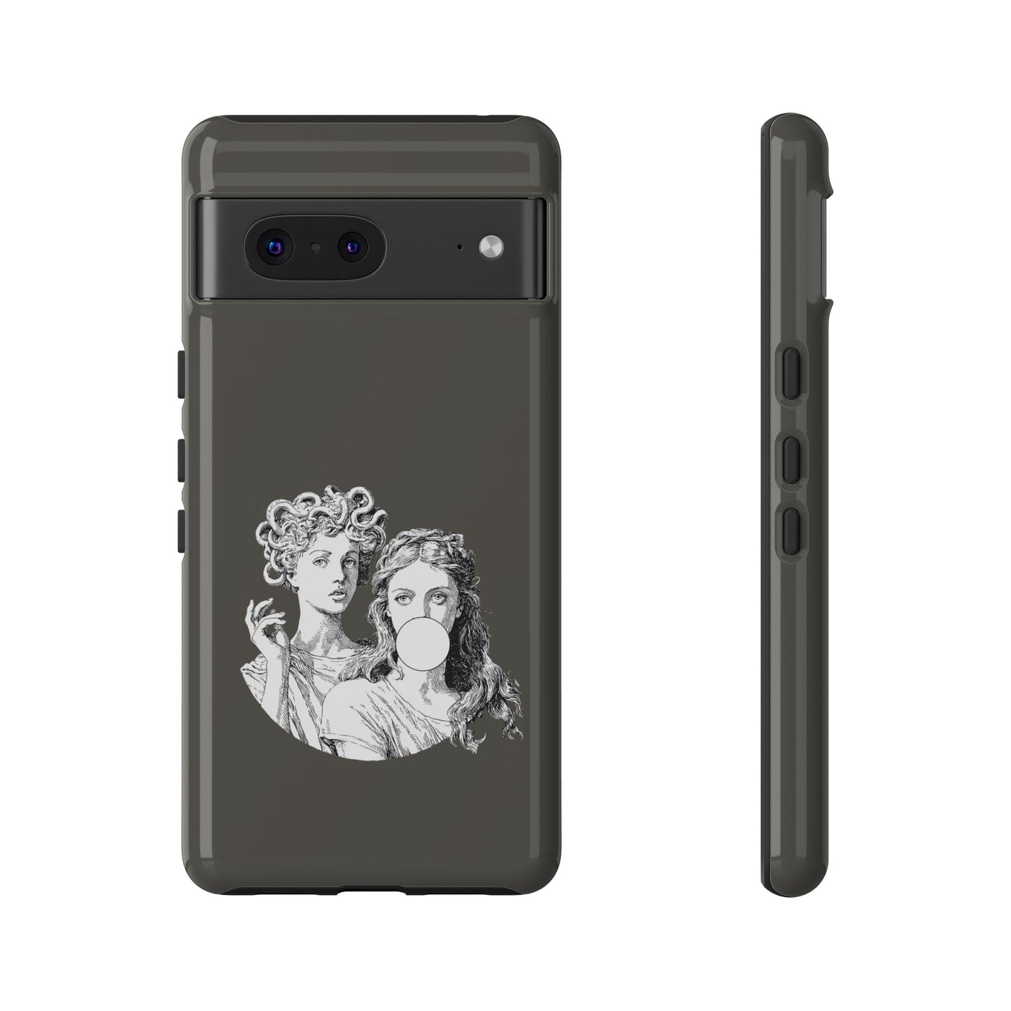 Athena and Medusa Phone Case, Greek Mythology Tough Cover, Gothic Art iPhone Samsung Pixel Case